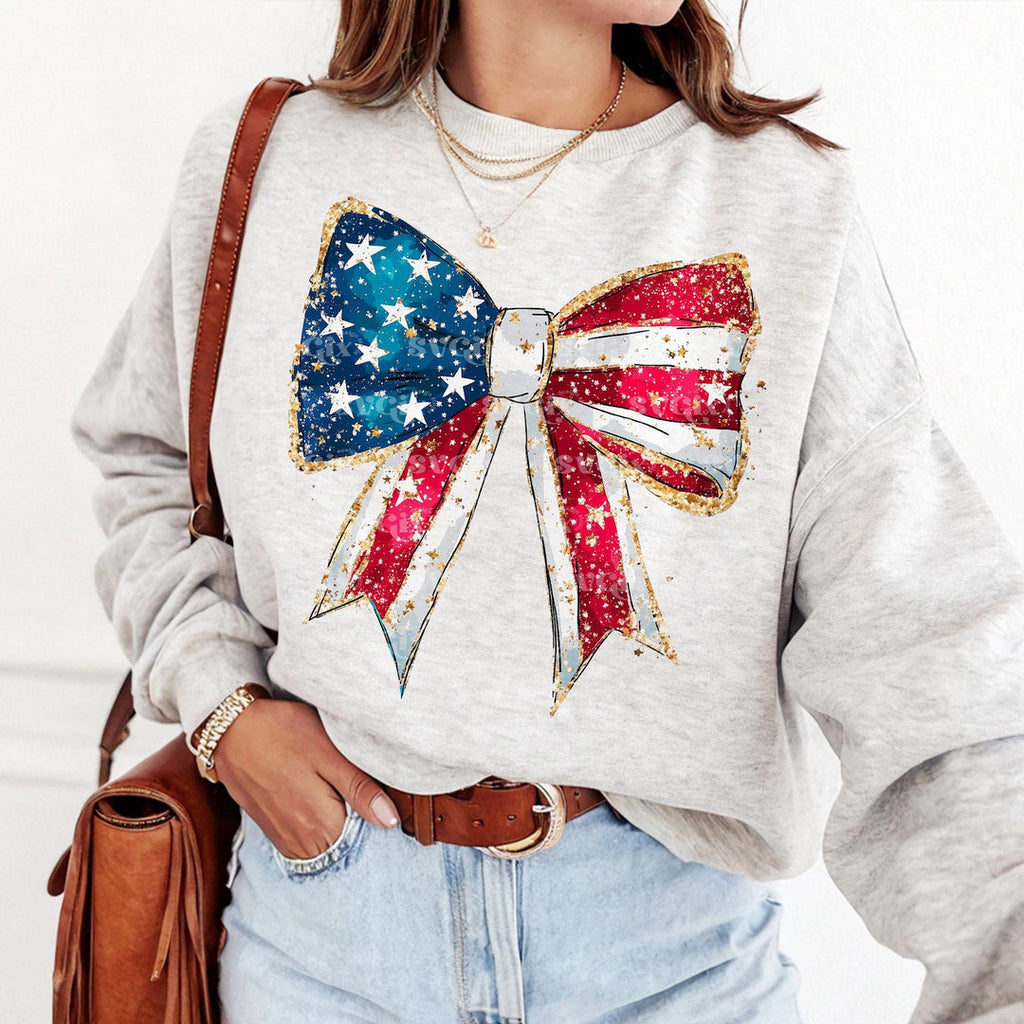 Sparkle Bow Gray Unisex Sweatshirt