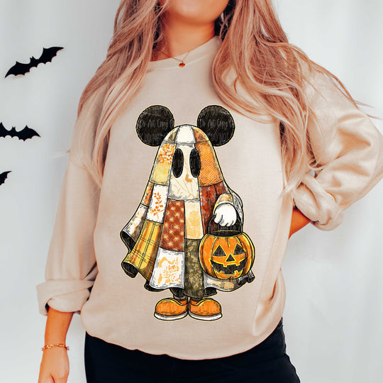 Patchwork Micky Sand Unisex Sweatshirt