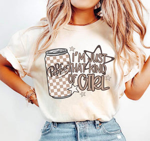 Dr. Pep Just That Kind Of Girl Tan Unisex Cotton T-Shirt