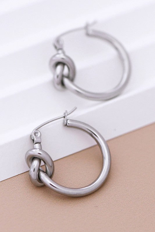 The Brooklyn Stainless Steel Hoop Earrings