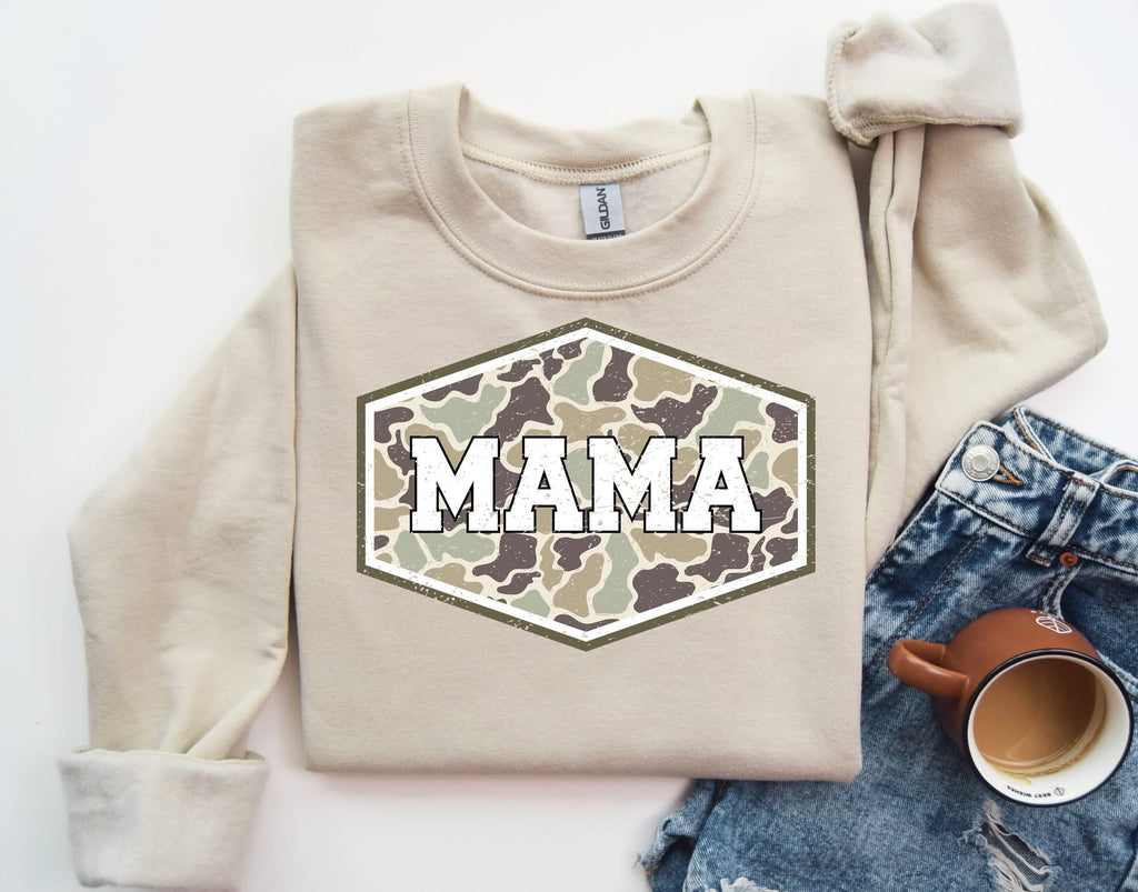 Mama Camo Sand Unisex Sweatshirt