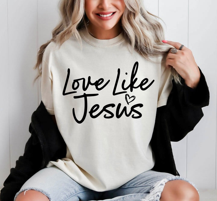 Love Like Jesus Tan Unisex Cotton T-Shirt