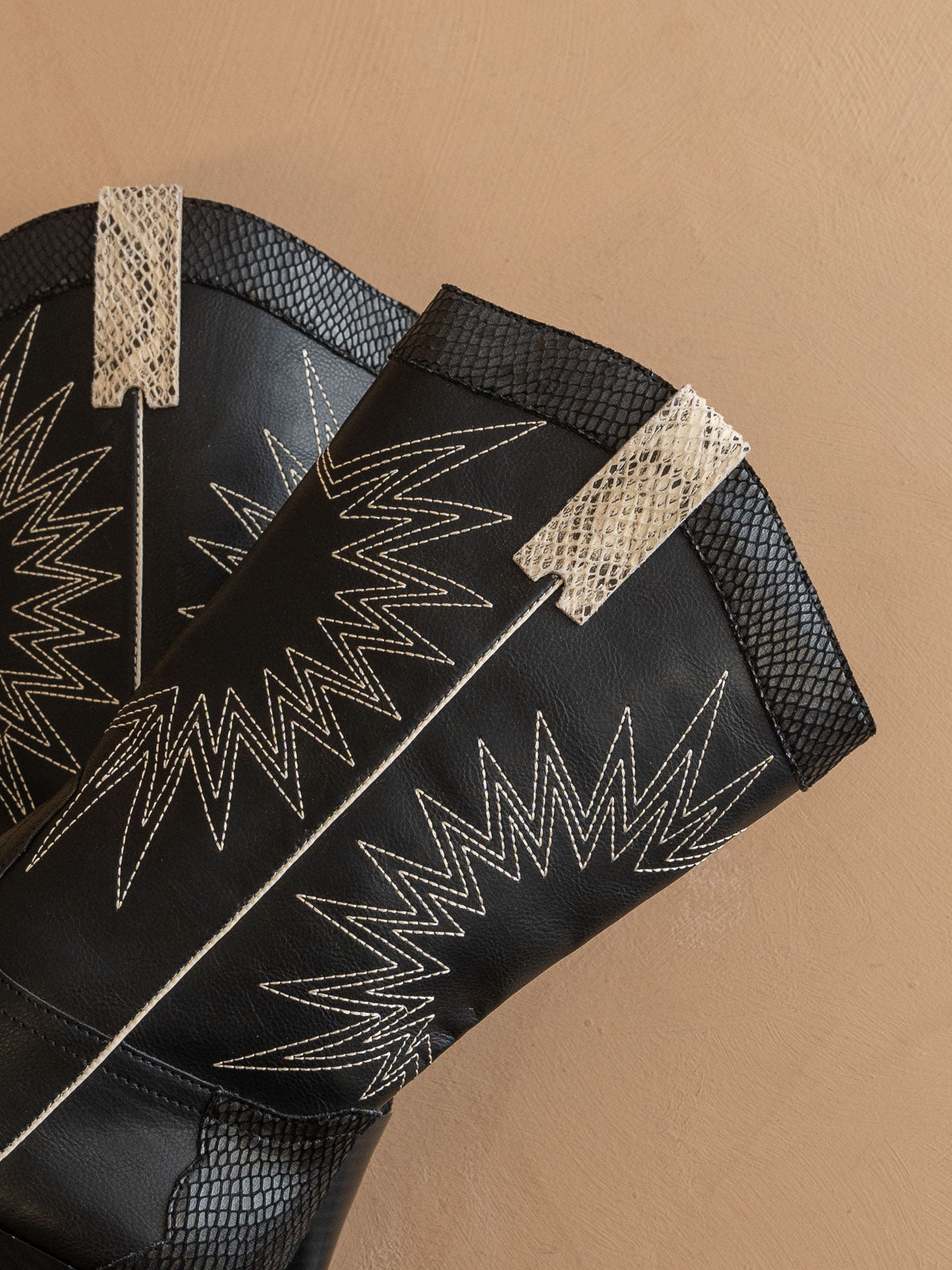 The Halle Black Western Cowgirl Boots