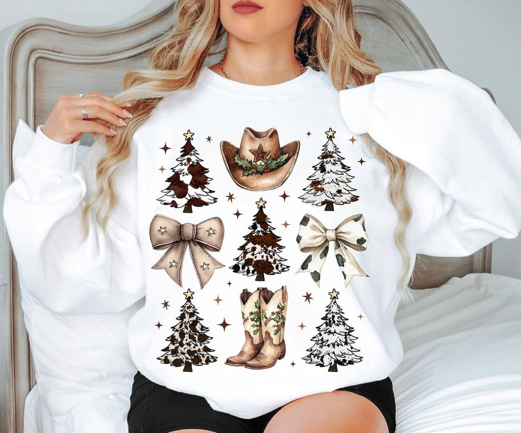 Western Winter White Unisex Sweatshirt