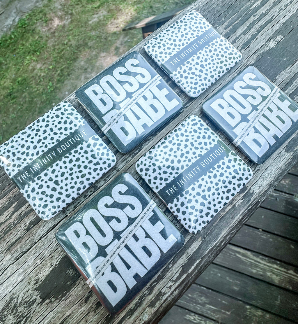 Infinity Boutique Boss Babe Logo Magnet