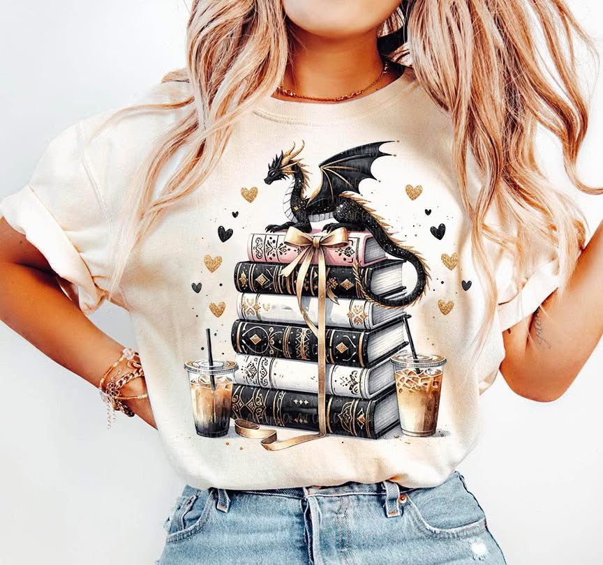 Book Fuel Tan Cotton T-Shirt