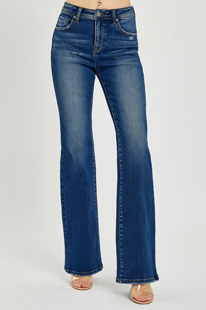 Easy Target Risen High Rise Bootcut Denim Jeans