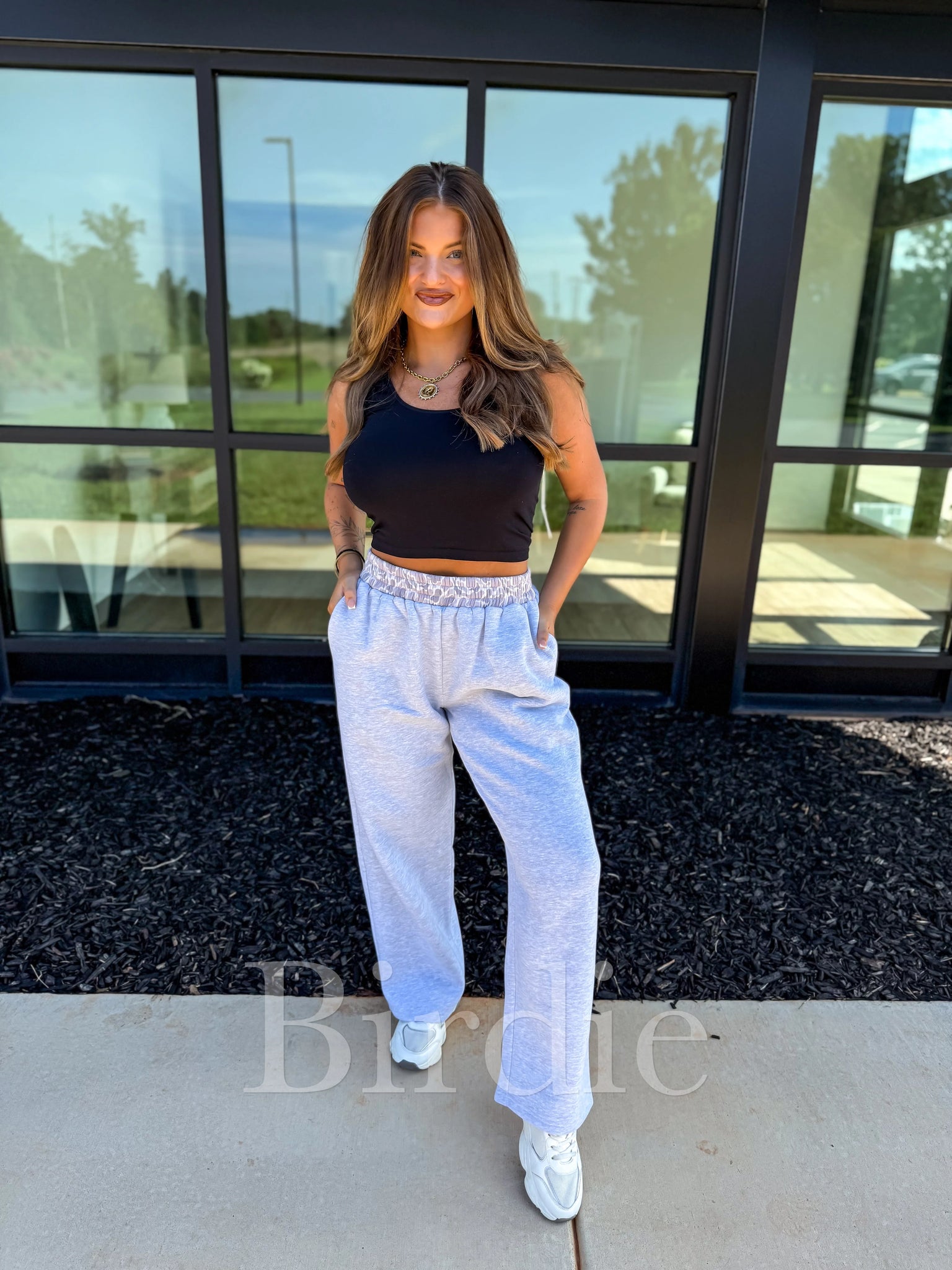 The Frankie Duck Camo Gray Sweatpants