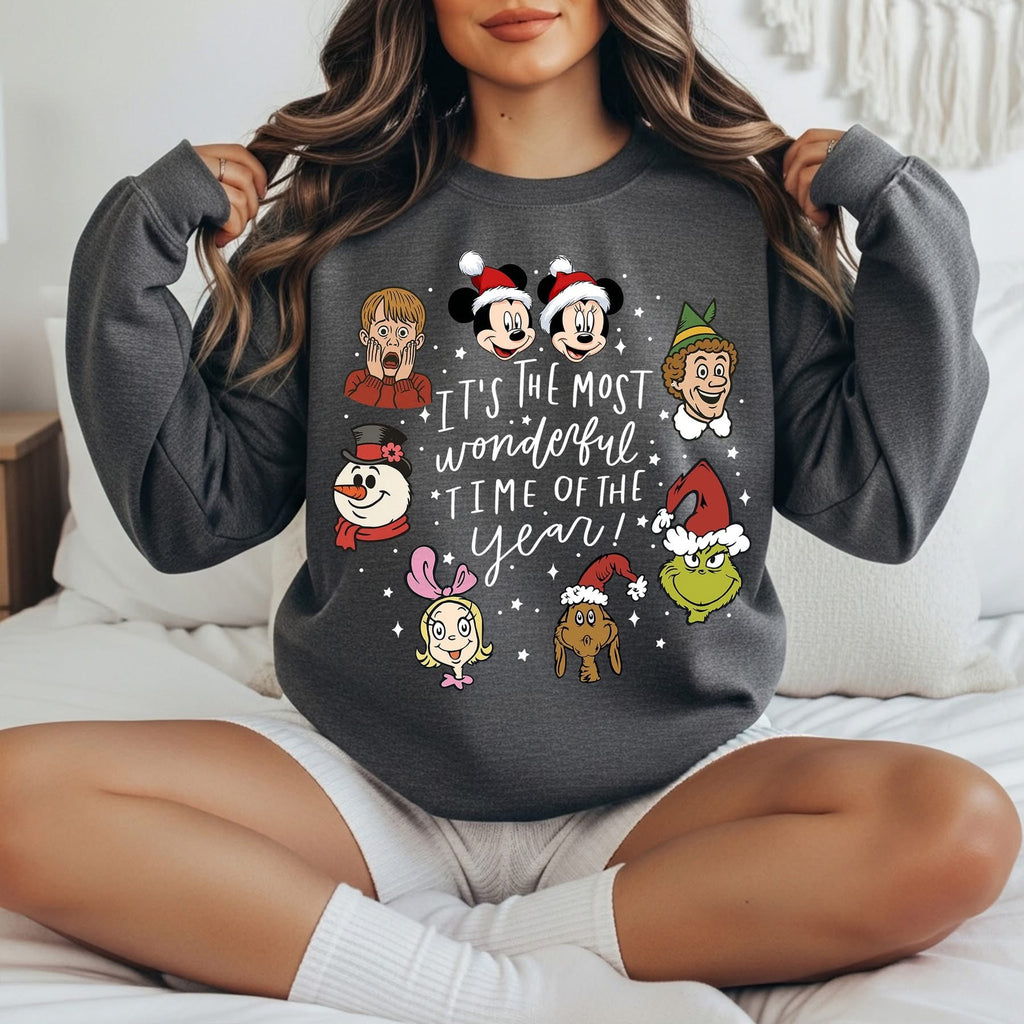 Most Wonderful Time Of Year Charcoal Unisex Sweatshirt