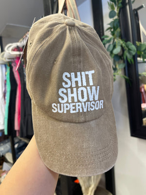 Shit Show Supervisor Dark Sand Hat