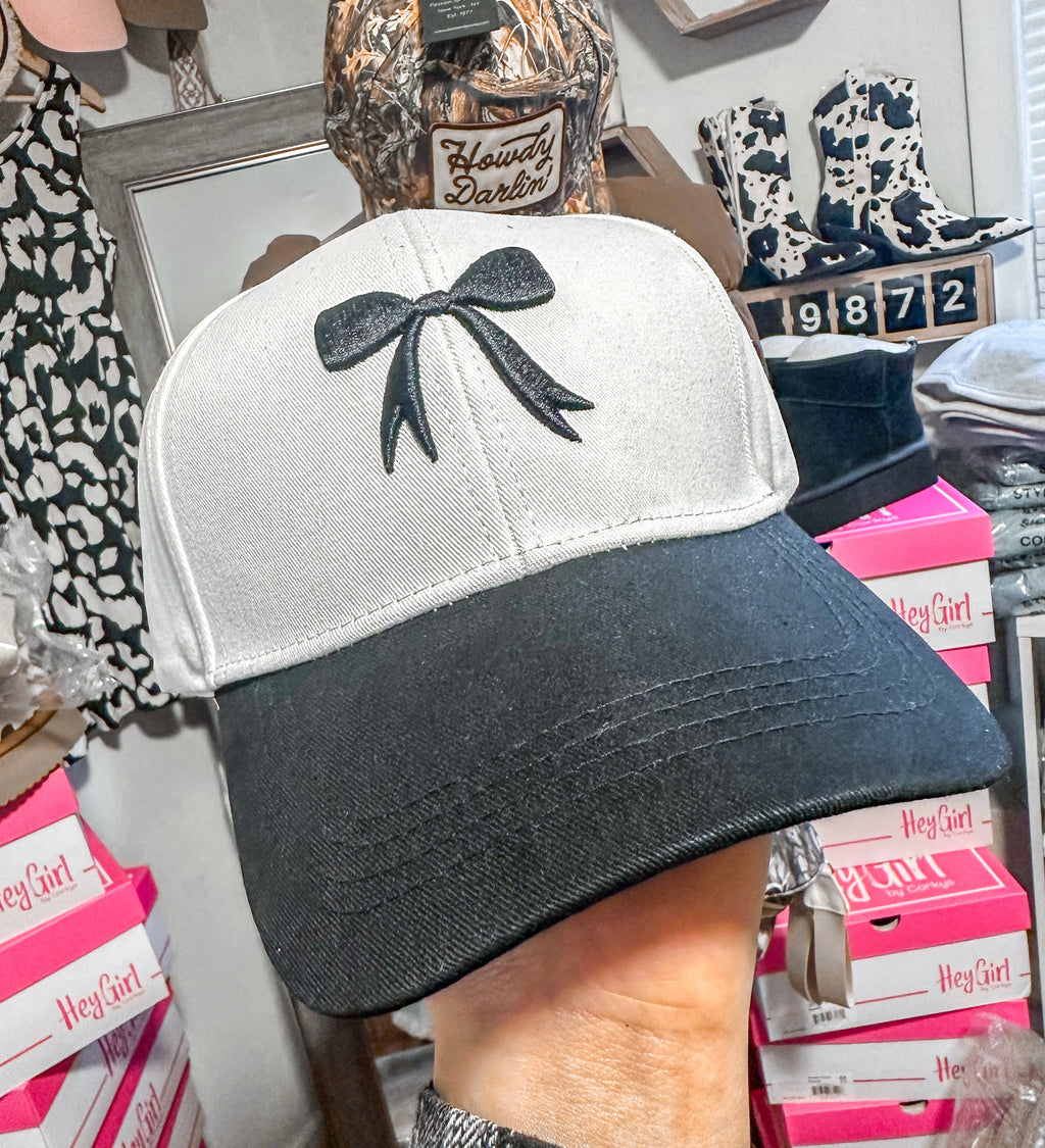 The Mila Black Bow Hat