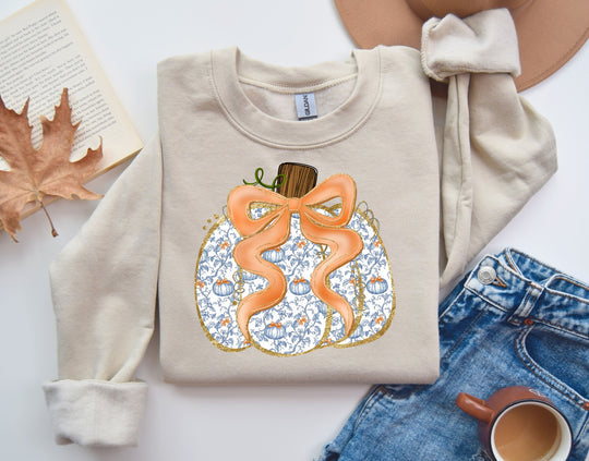 Bow Pumpkin Sand Unisex Sweatshirt