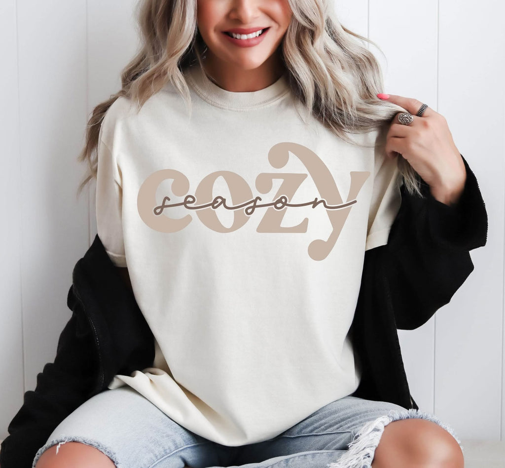Cozy Season Tan Unisex Cotton T-Shirt
