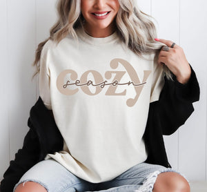 Cozy Season Tan Unisex Cotton T-Shirt