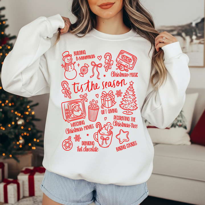 Tis The Season White Unisex Sweatshirt