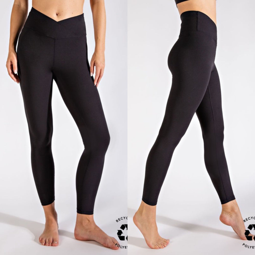 The Butter Basics Black High Waist Leggings W/ Pockets