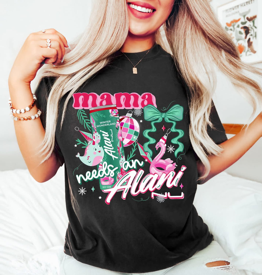 Mama Needs An Alan I Black Unisex Cotton T-Shirt