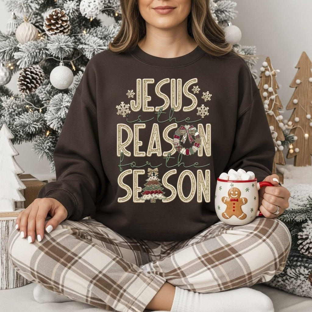 Jesus Is The Reason Brown Unisex Sweatshirt