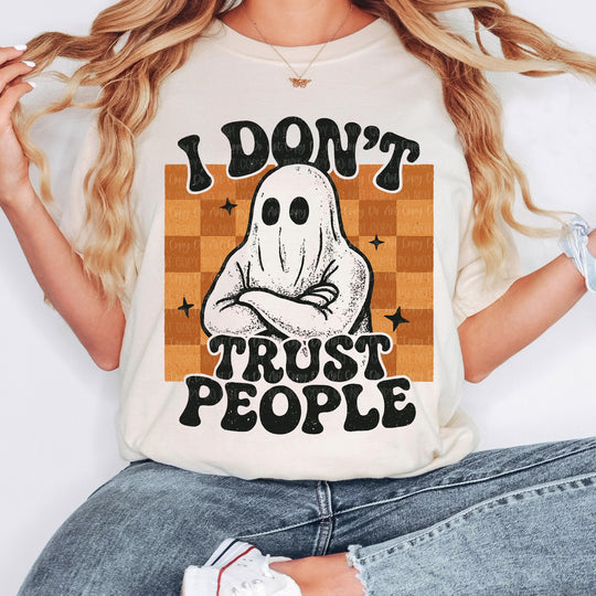 I Don’t Trust People Tan Unisex Cotton T-Shirt