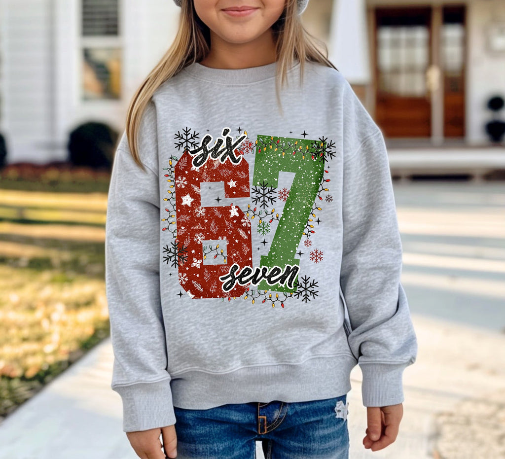 6 7 Lights Gray TODDLER/YOUTH Sweatshirt