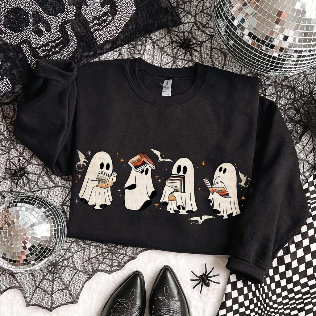 Ghosts Books Black Unisex Sweatshirt