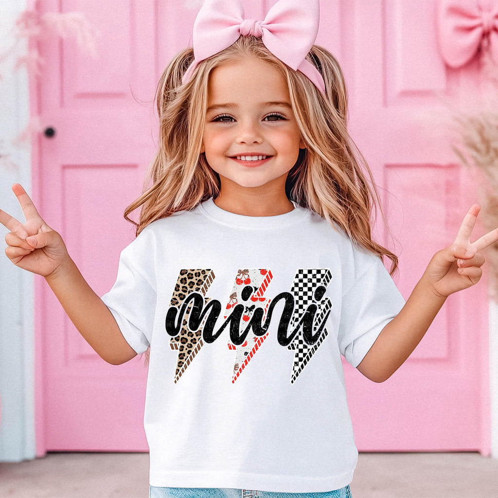 Mini Bolts White TODDLER/YOUTH T Shirt