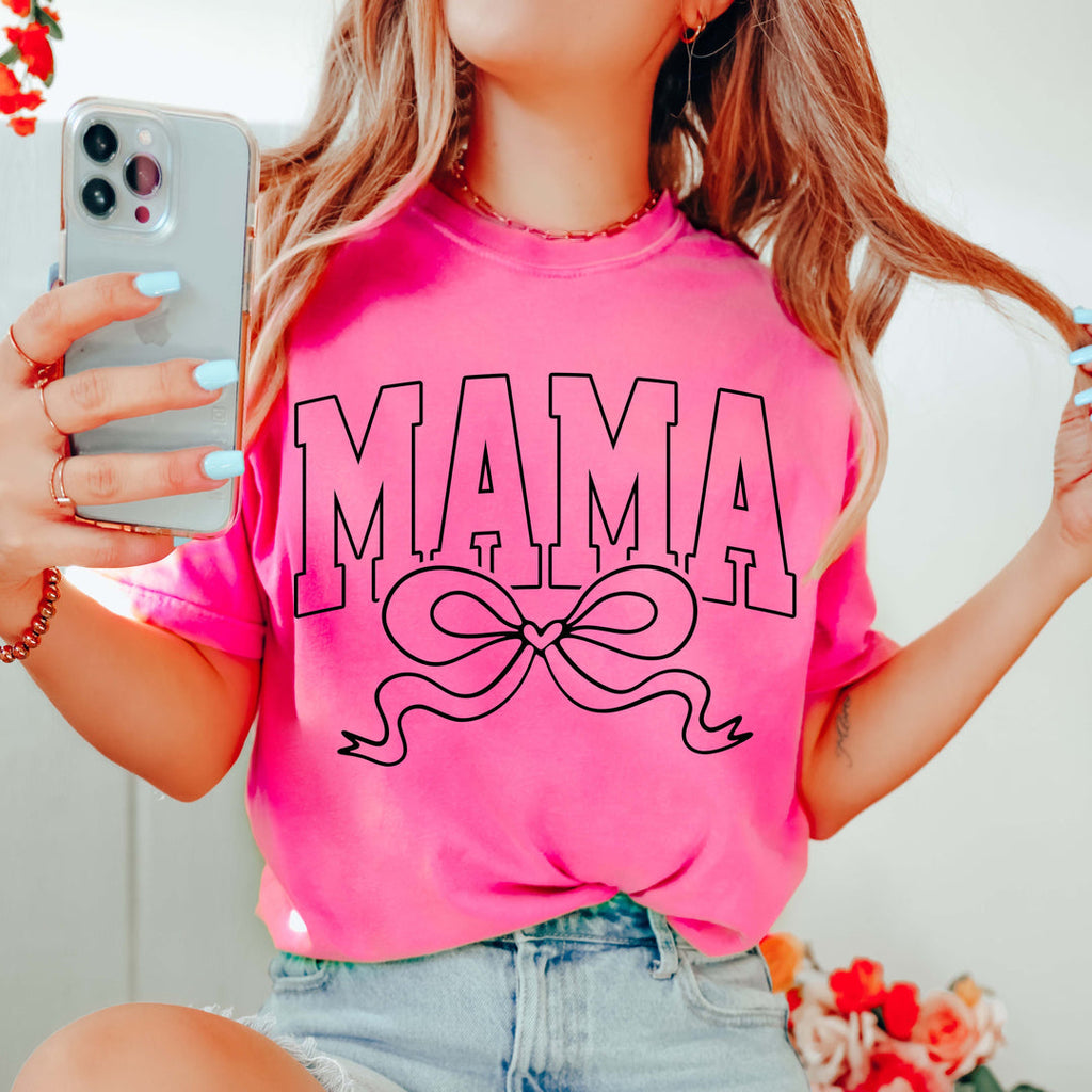 Mama Bow Pink Unisex T Shirt