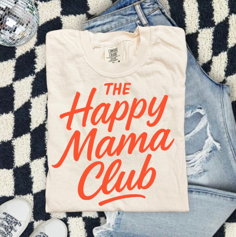 その他 happy mama Happy Mama Club Tan Unisex Graphic Tee – The Infinity Boutique By Kait