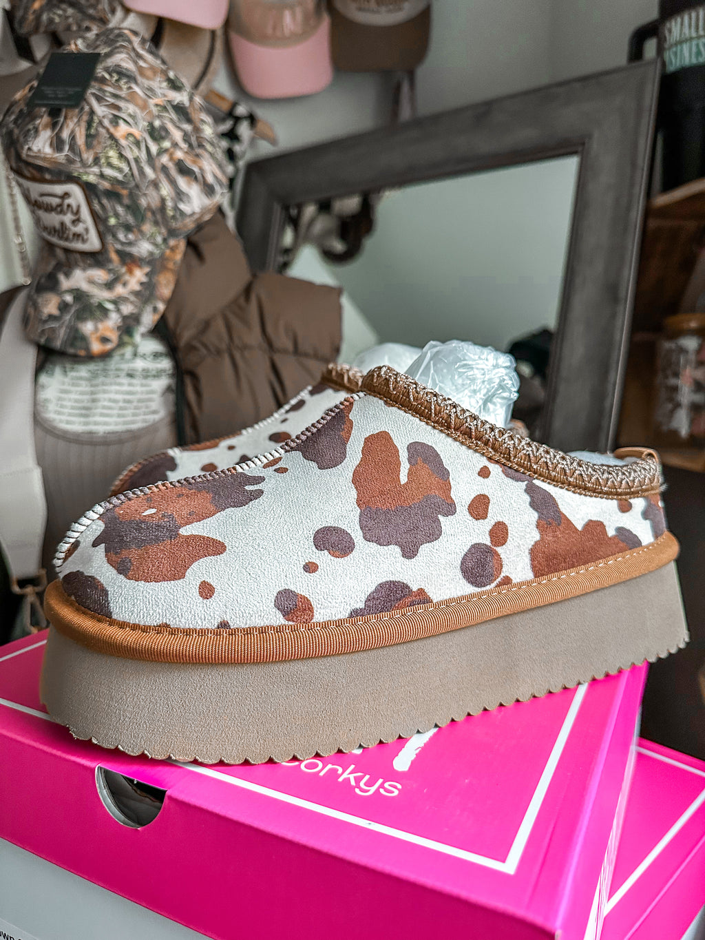 The Pillow Talk Platform Brown Cow Corkys Slip On Shoes
