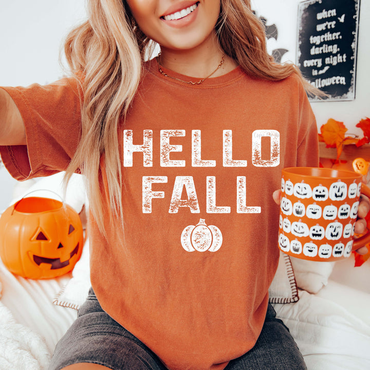 Hello Fall Yam Unisex Cotton T-Shirt