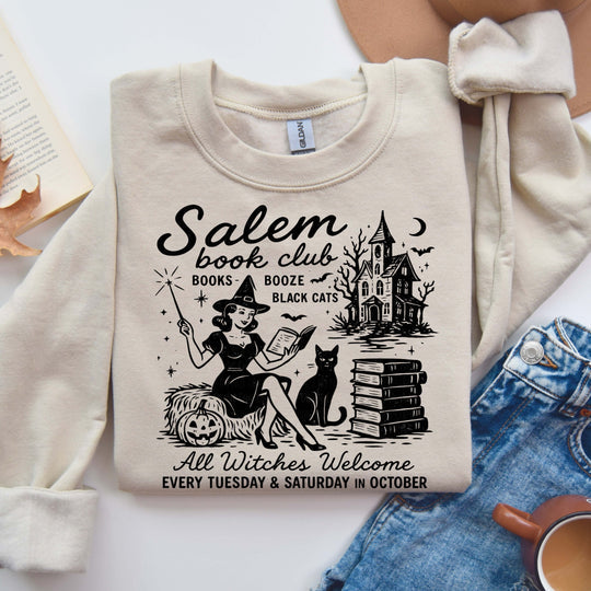 Salem Book Club Sand Unisex Sweatshirt