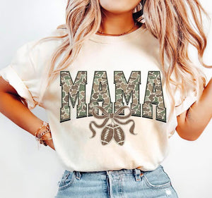 Mama Camo Tan Unisex Cotton T-Shirt