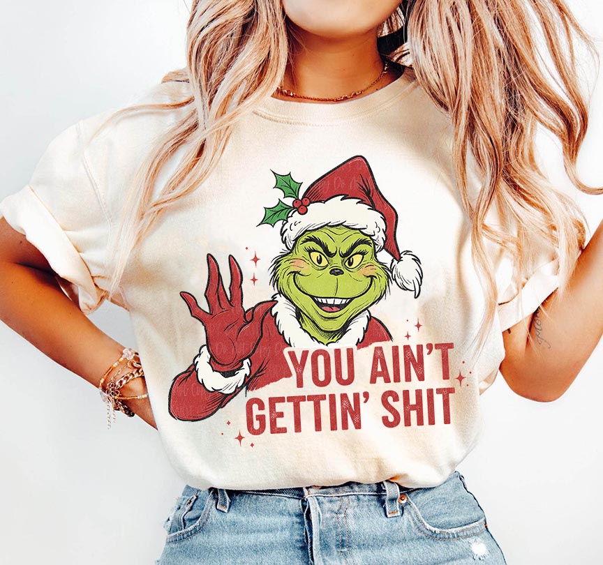 You Ain’t Gettin’ Shit Tan Unisex Cotton T-Shirt