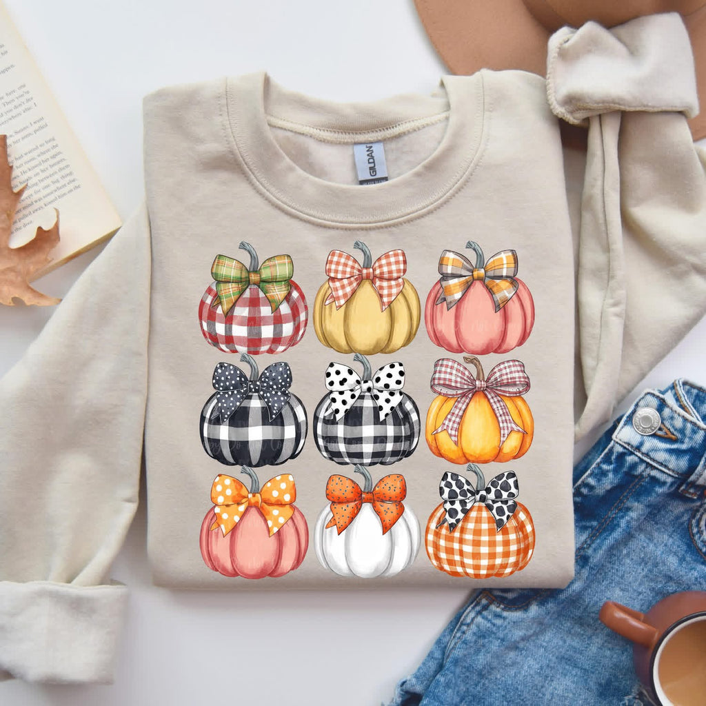 Fall Pumpkins Sand Unisex Sweatshirt