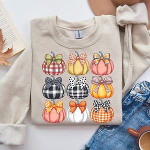 Fall Pumpkins Sand Unisex Sweatshirt