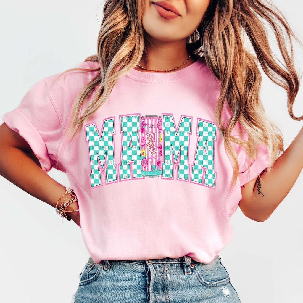 Mama Energy Pink Cotton T-Shirt