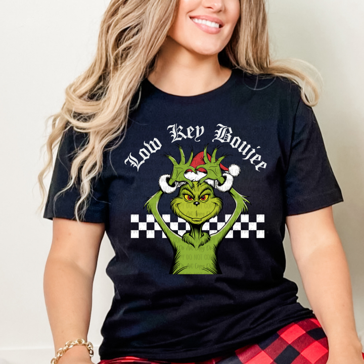 Low Key Boujee Black Unisex Cotton T-Shirt