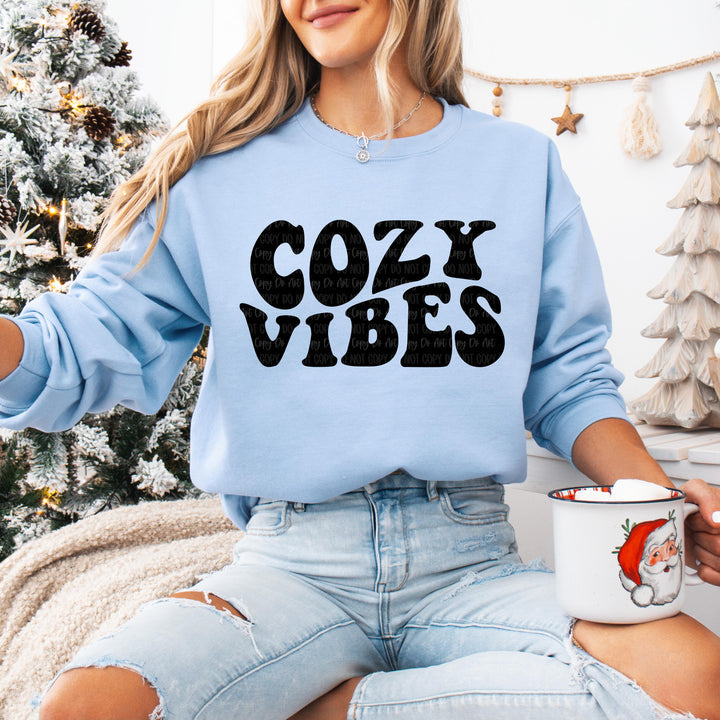 Cozy Vibes Blue Unisex Sweatshirt