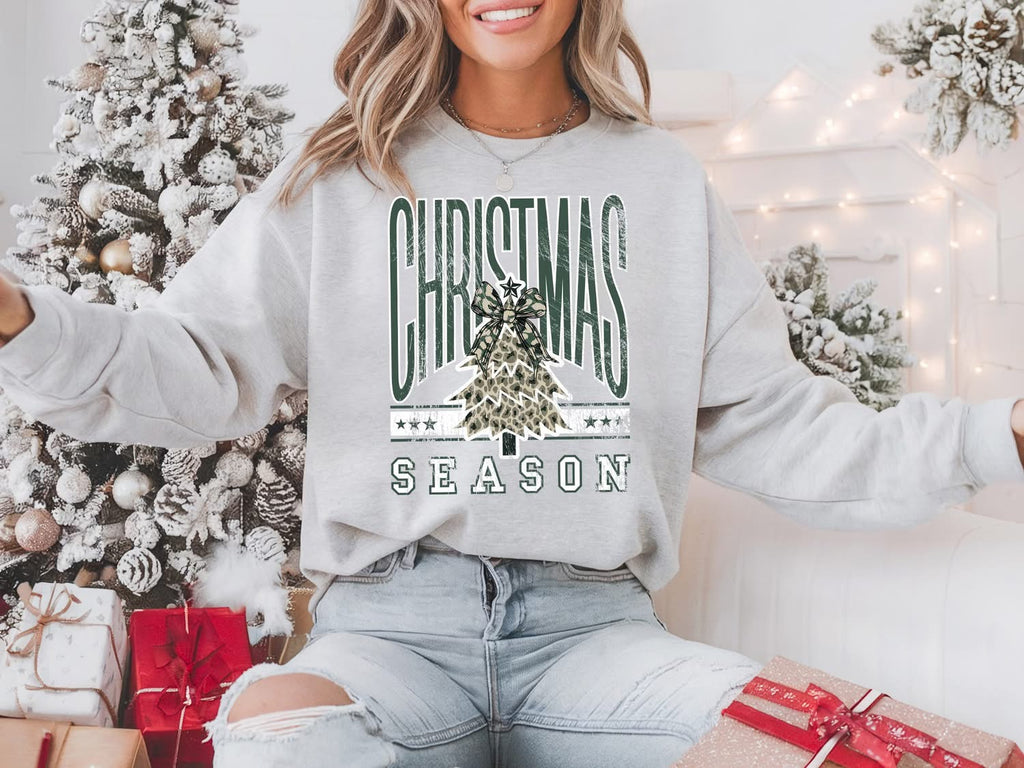 Christmas Season Camo Tree Gray Unisex Sweatshirt