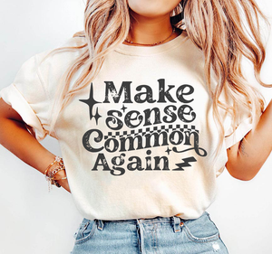 Make Sense Common Tan Unisex Cotton T-Shirt