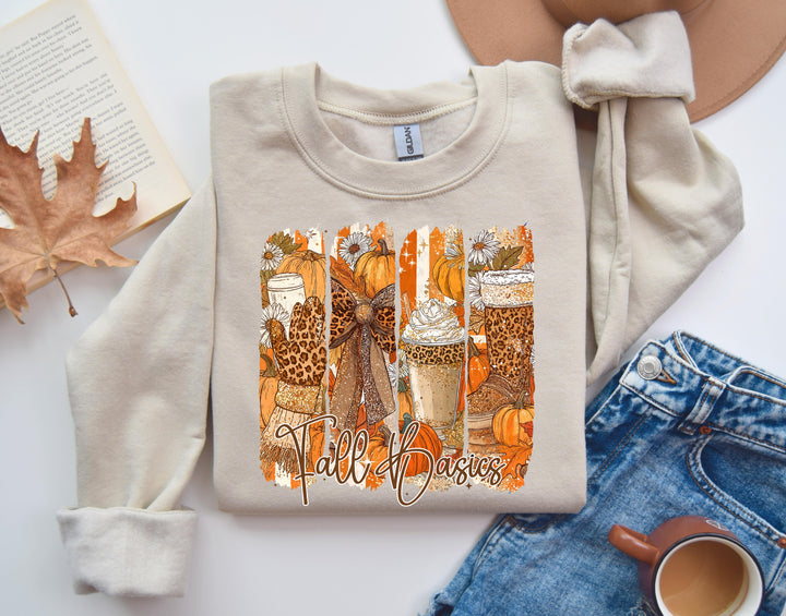 Fall Basics Collage Sand Unisex Sweatshirt