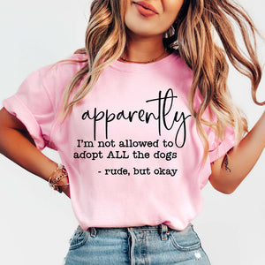 Adopt All The Dogs Light Pink Unisex Cotton T-Shirt