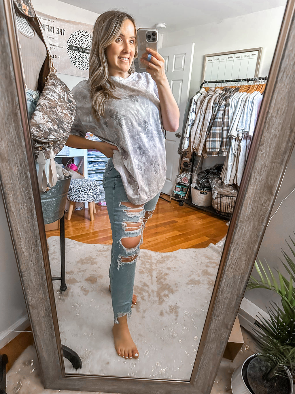 The Easton Light Camo Oversized Tee