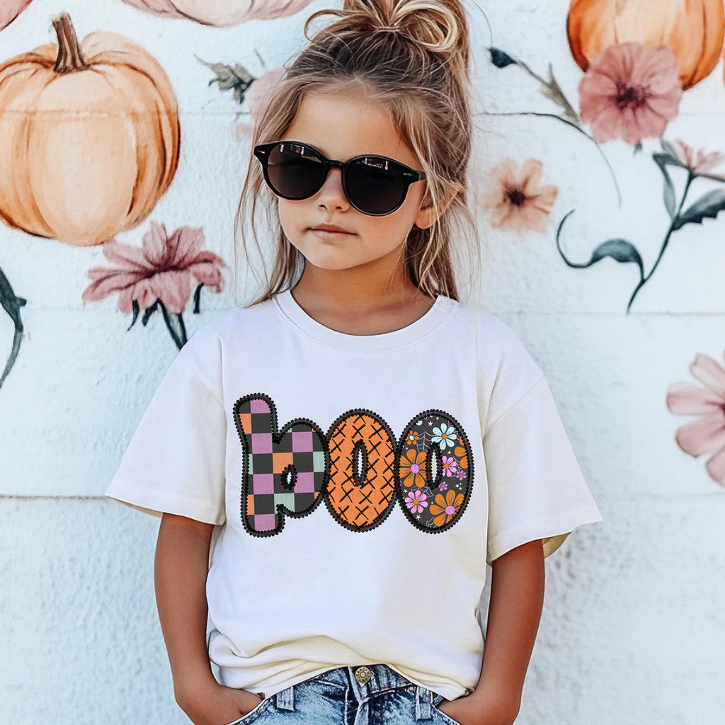 BOO Lace White TODDLER/YOUTH T Shirt