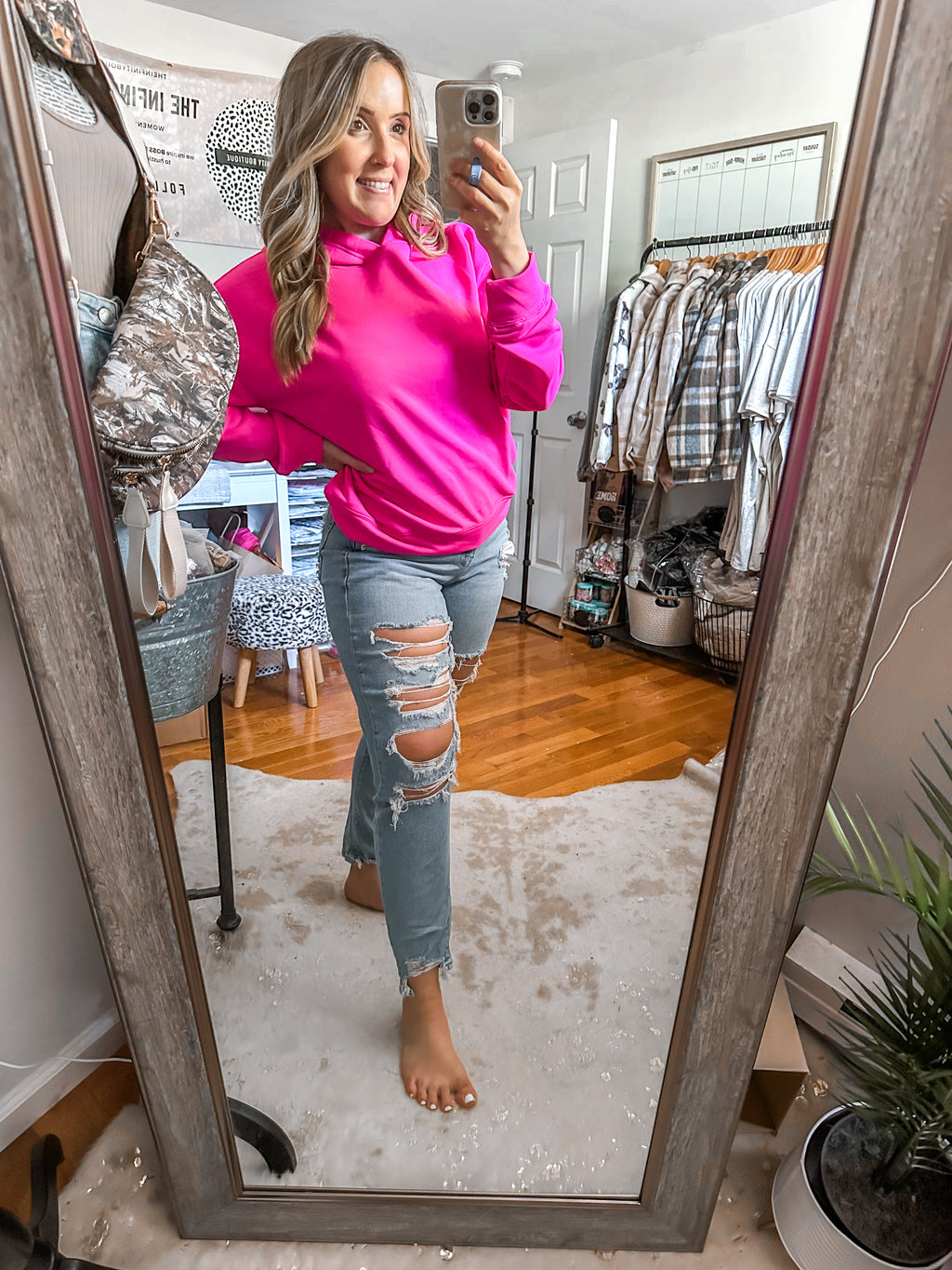 The Cameryn Bright Pink Ultra Soft Hoodie