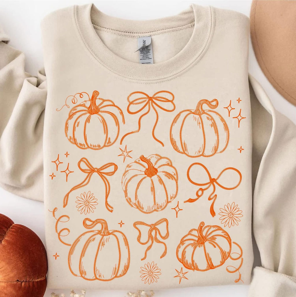 Pumpkins Collage Sand Unisex Sweatshirt