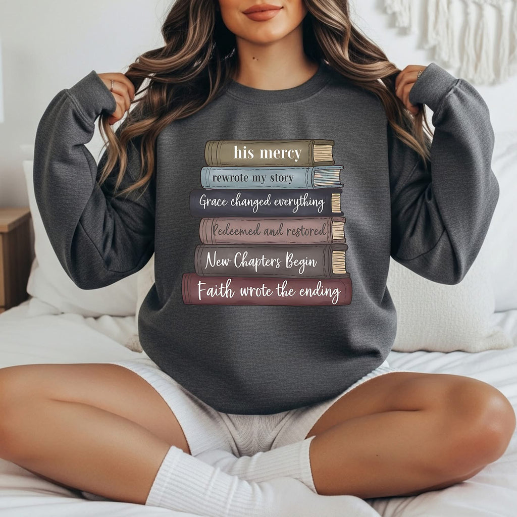 His Mercy Books Dark Gray Unisex Sweatshirt
