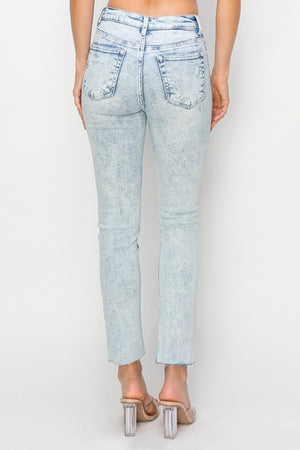 Hooked On You Risen High Rise Crop Skinny Relaxed Denim Jeans