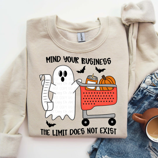 Mind Your Business Sand Unisex Sweatshirt
