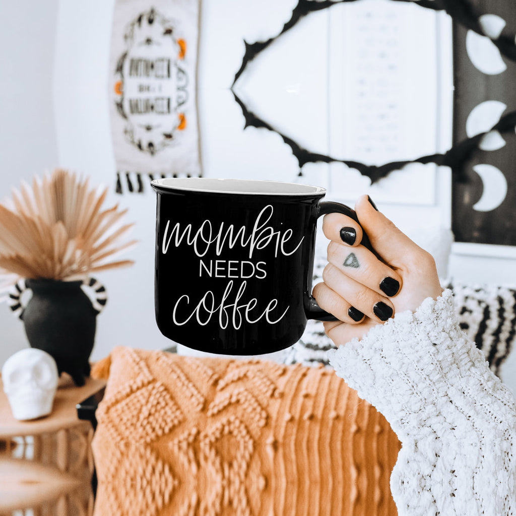 Mombie Black Coffee Mug